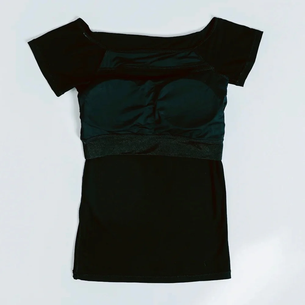 Klassy Network Off the Shoulder Peek-a-Boo shirt (NWT) - Picture 2 of 7